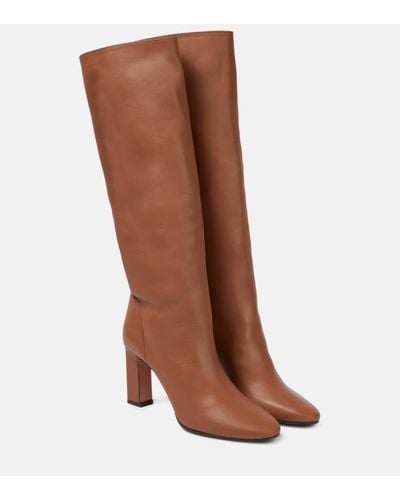 Aquazzura Manzoni Leather Knee-high Boots - Brown