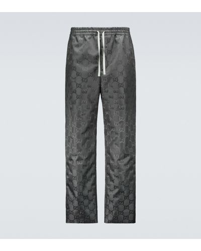Gucci Off The Grid Drawstring Pants - Gray
