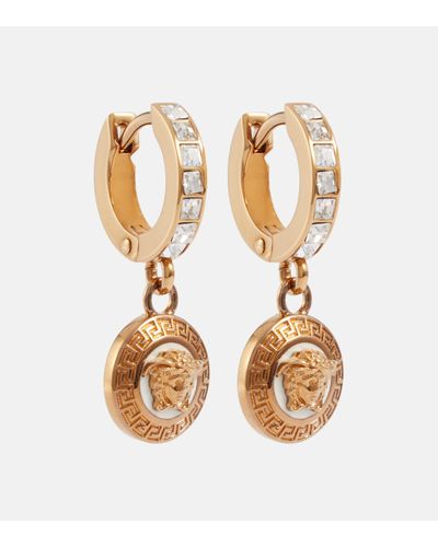 Versace Boucles d'oreilles Medusa a ornements - Métallisé