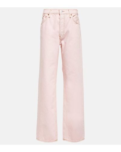 RE/DONE Loose Long Jeans - Pink