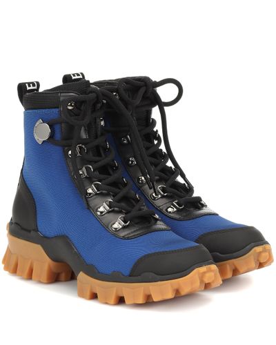 3 MONCLER GRENOBLE Helis Ankle Boots - Blue