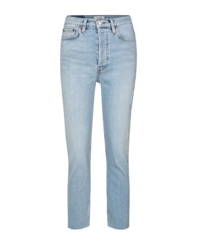 RE/DONE Jeans slim 90s a vita alta - Blu