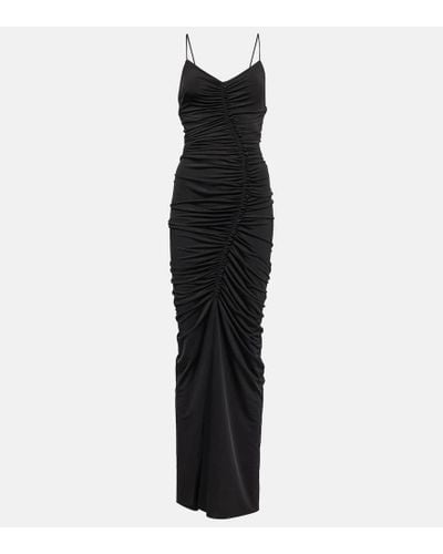 Victoria Beckham Ruched Fitted Dress - Black