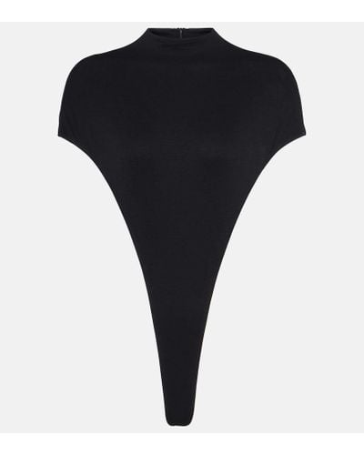 LAQUAN SMITH Jersey Bodysuit - Black