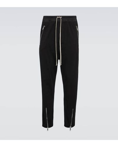 Rick Owens Pantalones deportivos de algodon - Negro