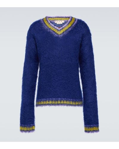 Marni Mohair-blend Sweater - Blue