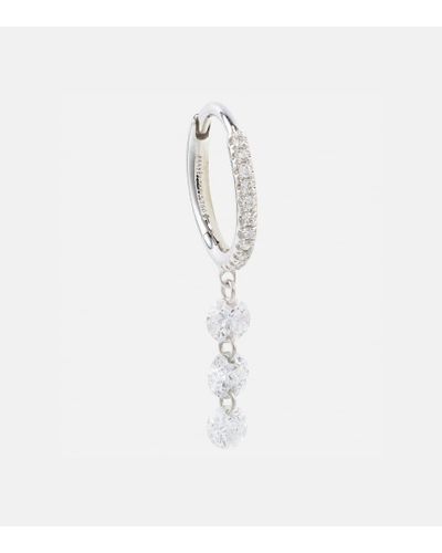 PERSÉE 18kt Gold Single Earring With Diamonds - White