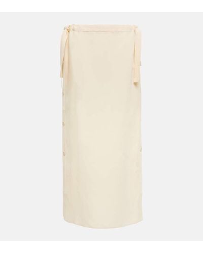 Totême Linen-blend Maxi Skirt - Natural
