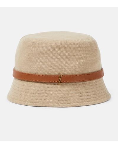 Saint Laurent Cappello da pescatore Cassandre - Neutro