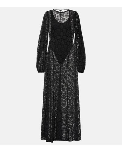 ROTATE BIRGER CHRISTENSEN Lace Maxi Dress - Black