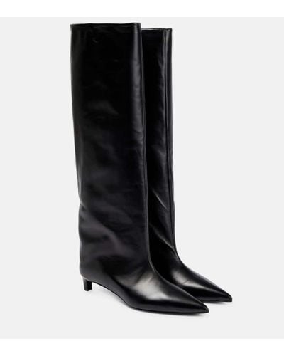 Jil Sander Leather Knee-high Boots - Black