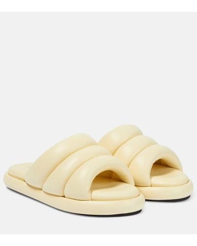 Proenza Schouler Arc Padded Leather Sandals - Natural