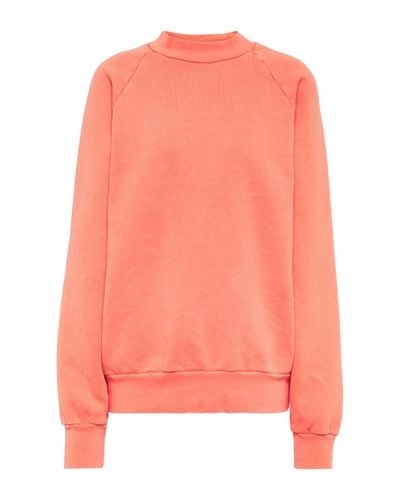 Les Tien Cotton Fleece Mockneck Sweatshirt - Pink