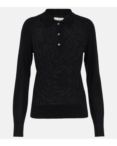 Co. Cashmere Polo Sweater - Black