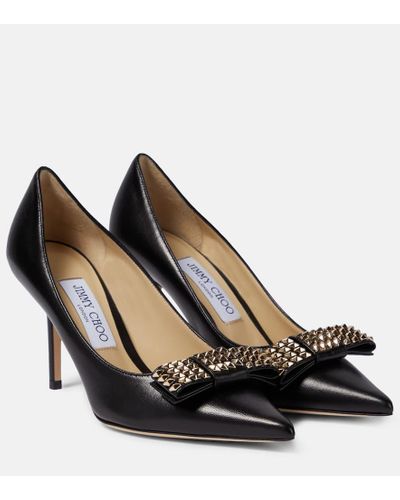 Jimmy Choo Verzierte Pumps Love 85 aus Leder - Schwarz