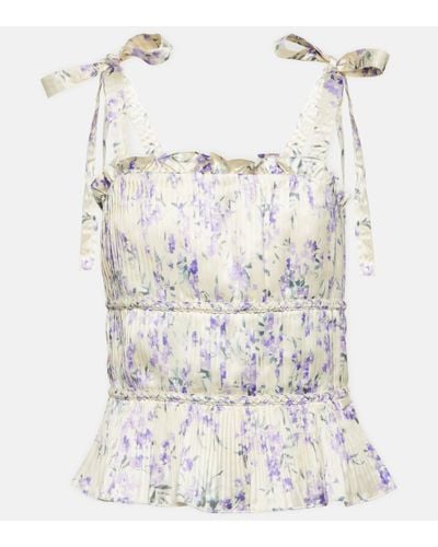Polo Ralph Lauren Floral Tiered Top - White