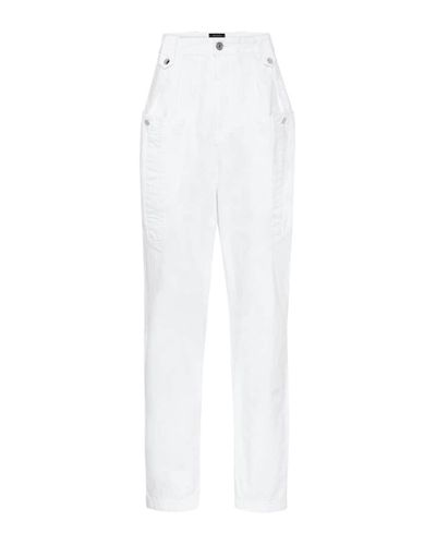 Isabel Marant High-Rise Jeans Kerris - Weiß