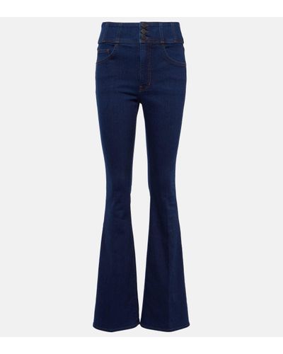 Veronica Beard Beverly High-rise Flared Jeans - Blue