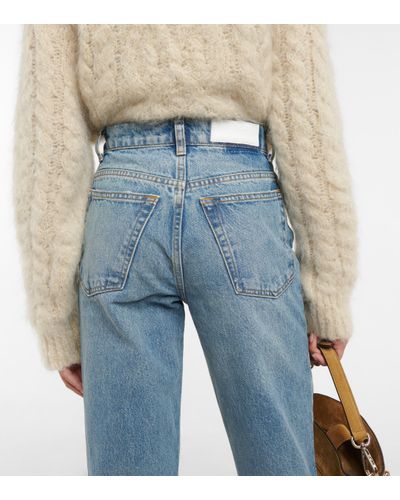 RE/DONE 70s Straight High-rise Jeans - Blue