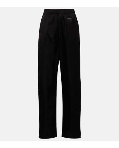 Prada Pantalones de chandal de nylon - Negro