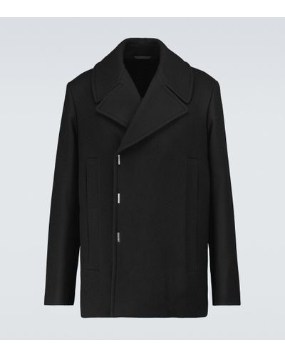 Givenchy Felted Wool Peacoat - Black