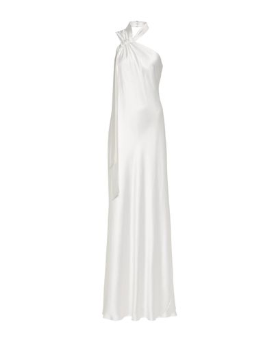 Galvan London Bridal Ushuaia Silk Satin Gown - White