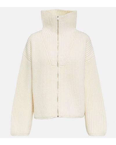 JOSEPH Ribbed-knit Wool Jumper - Natural