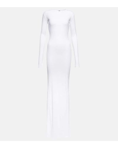 Ann Demeulemeester Abito flared Jesse in cotone - Bianco