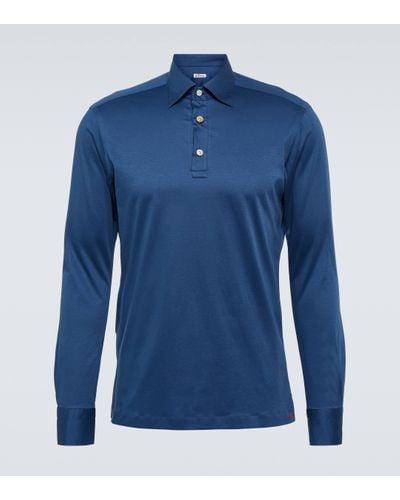 Kiton Cotton Polo Shirt - Blue