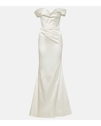 Vivienne Westwood Bridal Nova Cora Crepe Satin Gown - White