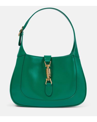 Gucci Jackie 1961 Small Leather Shoulder Bag - Green