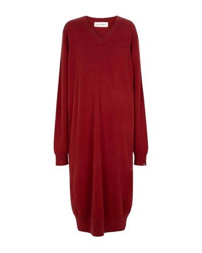 Extreme Cashmere Robe pull Merlin N°187 en cachemire melange - Rouge