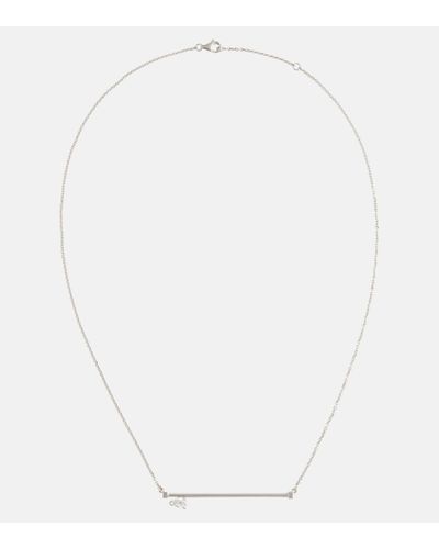 Repossi Serti Sur Vide 18kt White Gold Necklace With Diamond