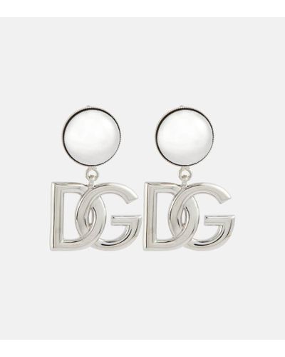 Dolce & Gabbana Dg Clip-on Earrings - White