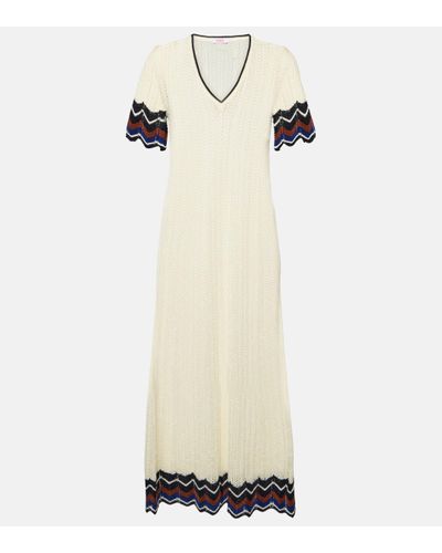 Eres Luna Cotton-blend Knit Midi Dress - Natural