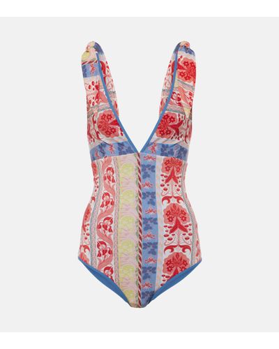 Etro Printed Swimsuit - Red