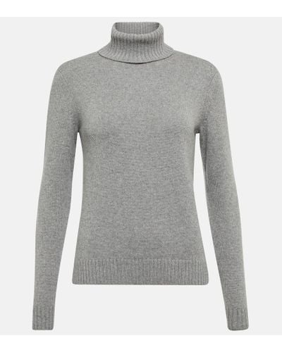 Loro Piana Parksville Cashmere Turtleneck Sweater - Gray