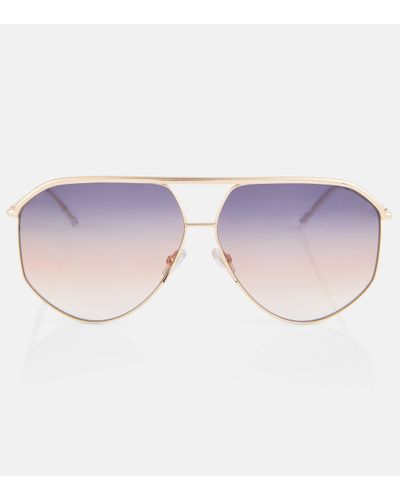 Isabel Marant Lunettes de soleil aviateur - Métallisé