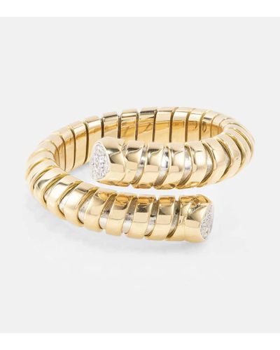 Marina B Trisolina 18kt Gold Ring With Diamonds - Metallic