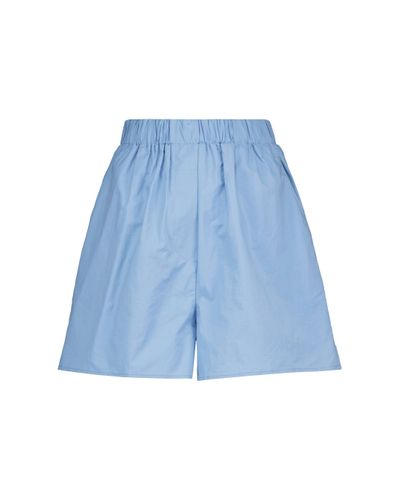 Frankie Shop Lui Cotton Shorts - Blue