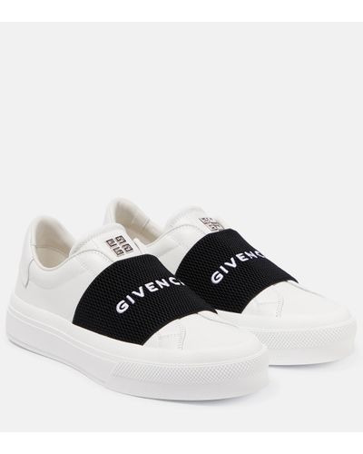 Givenchy City Sport Leather Trainers - White