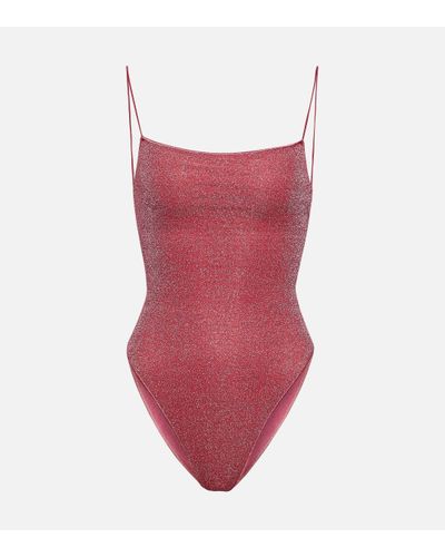 Oséree Lumiere Lace Swimsuit - Red