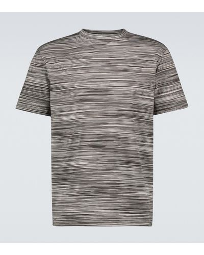 Missoni T-shirt in maglia di cotone - Grigio