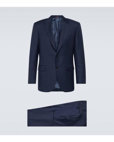 Canali Anzug aus Wolle - Blau