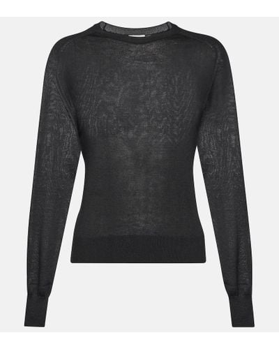 The Row Elmira Cashmere Sweater - Black