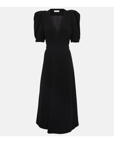 Gabriela Hearst Luz Virgin Wool Midi Dress - Black