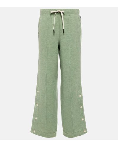 3 MONCLER GRENOBLE Knitted Ski Pants - Green