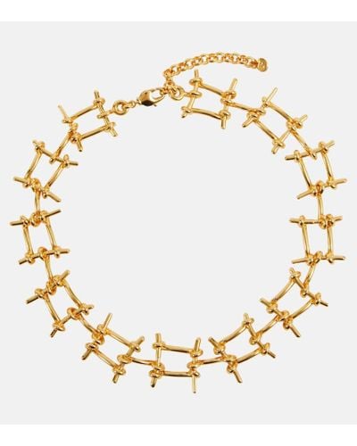 Rabanne Collar Wire de cadena - Metálico