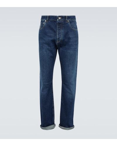 Brunello Cucinelli Mid-rise Straight Jeans - Blue