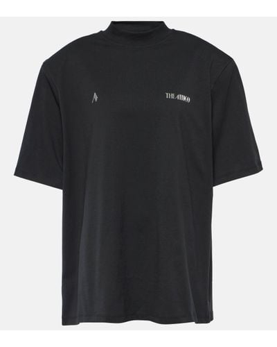 The Attico Kilie Logo Cotton T-shirt - Black